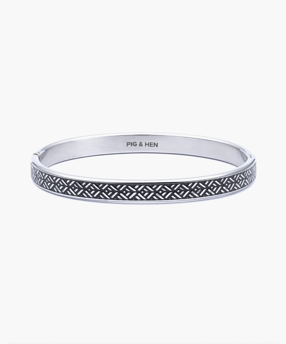 Pig & Hen Navarch 9 Bracelet in Striato/Silver