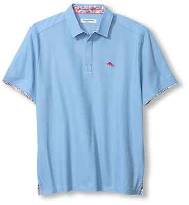 Tommy Bahama Amalfi Views  5 O'Clock Islandzone Polo in Big Sky Blue