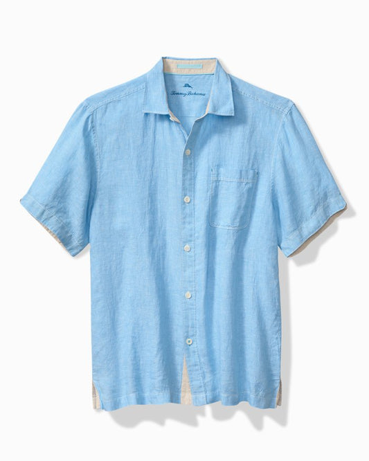 Tommy Bahama Paradise Breezer SS Sportshirt in Glass Bead Blue