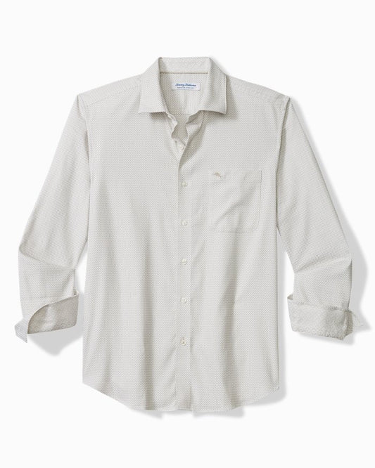 Tommy Bahama Sarasota Stretch Ventura Coast Islandzone Sportshirt in Khaki