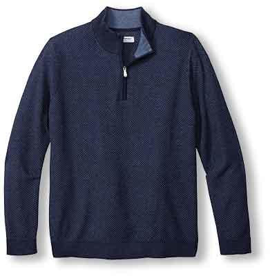 Tommy Bahama Coolside Legend Half Zip in Navy