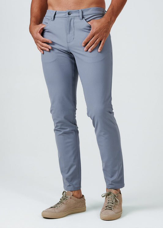 7 Diamonds Mens Infinity 7-Pocket Pant in Grey