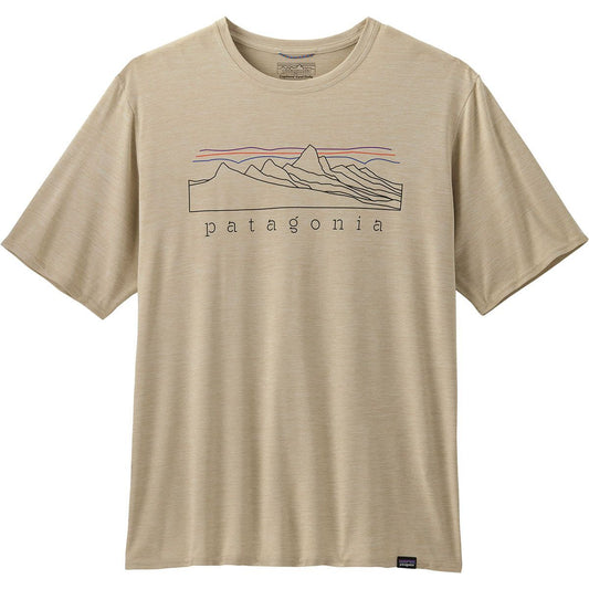 Patagonia Mens Cap Cool Daily Graphic Shirt in Stratapeaks: Pumice X-Dye