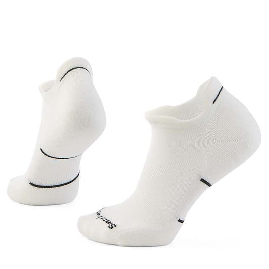 Women's Smartwool Run Targeted Cushion Low Ankle Socks in Black/White