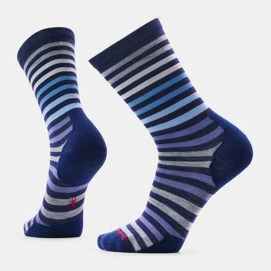 Smartwool Mens Everyday Spruce Street Crew Socks in Deep Navy/Nightfall Blue