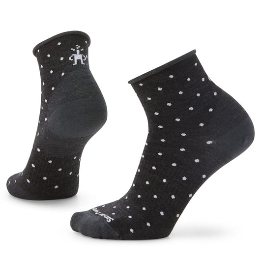 Womens Smartwool Everyday Classic Dot Ankle Socks in Charcoal
