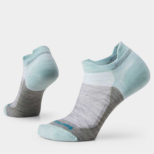 Womens Smartwool Bike Zero Cushion Low Ankle Sock in Frosty Green