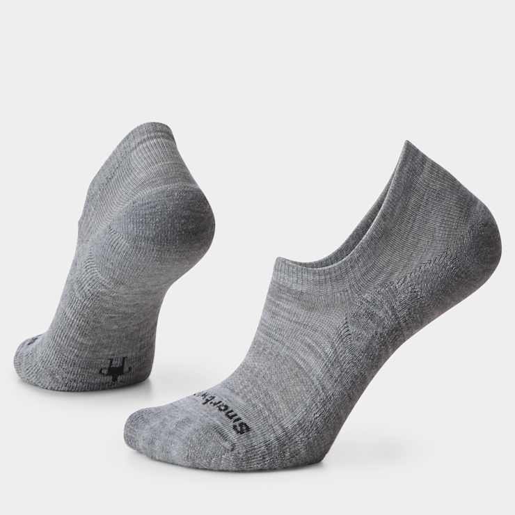 Womens Smartwool Everyday Light Cushion No Show Socks in Light Grey