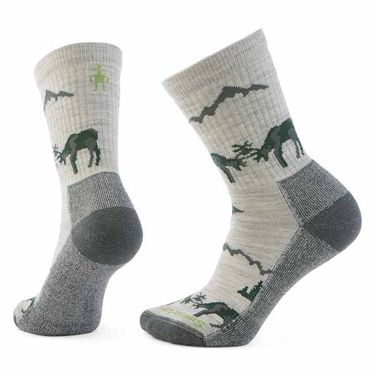 Smartwool Mens Everyday Horns Clash Crew Socks in Ash