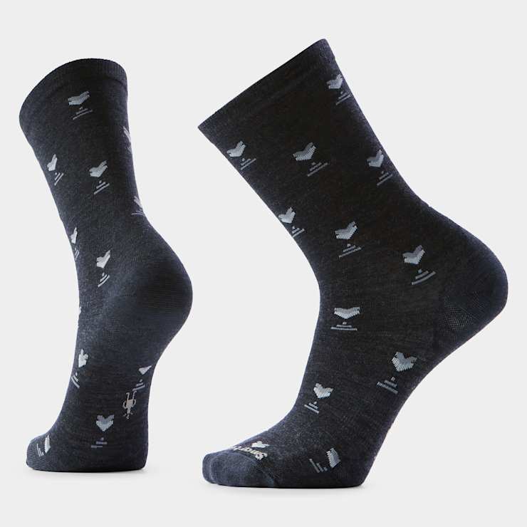 Smartwool Mens Everyday Stout Street Crew Socks in Charcoal