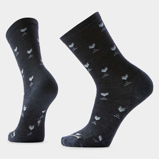 Smartwool Mens Everyday Stout Street Crew Socks in Charcoal