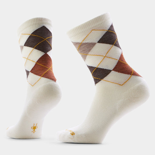 Smartwool Mens Everyday Diamond Jim Crew Socks in Natural