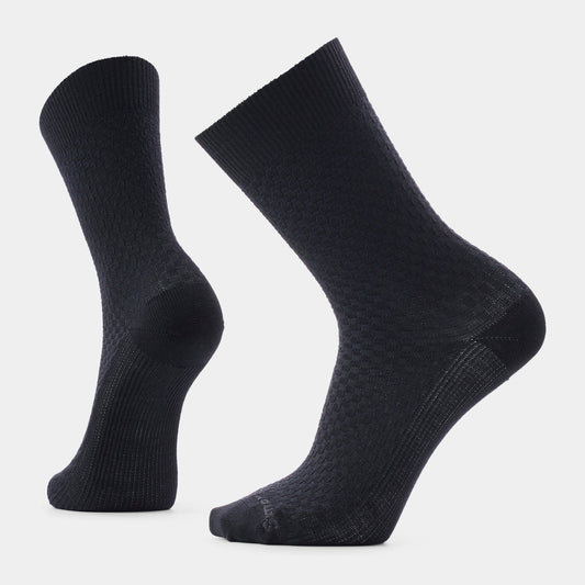 Smartwool Mens Everyday Basketweave Crew Socks in Black