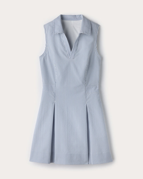 Womens Rhone Saltair Dress in Washed Navy Stripe
