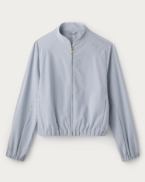 Womens Rhone Saltair Jacket in Washed Navy Stripe