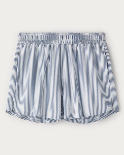 Womens Rhone Saltair Lined Short in Washed Navy Stripe