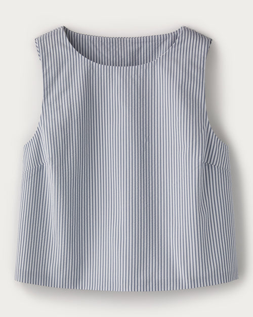 Womens Rhone Saltair Tank in Washed Navy Stripe