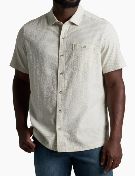 Kuhl Mens Kastaway SS Sportshirt in Feather Grey