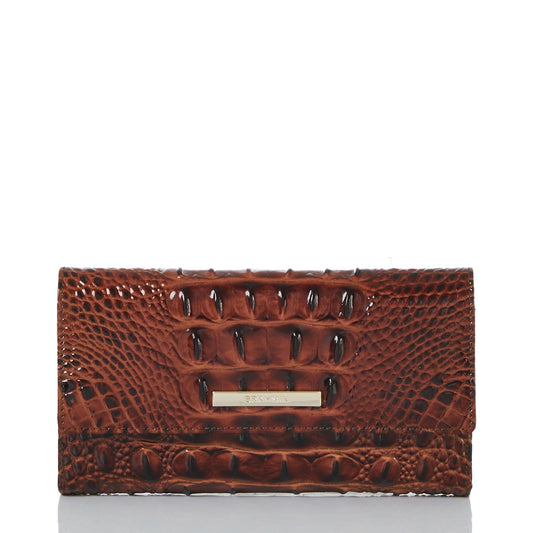 Womens Brahmin Pecan Melbourne Cordelia Wallet