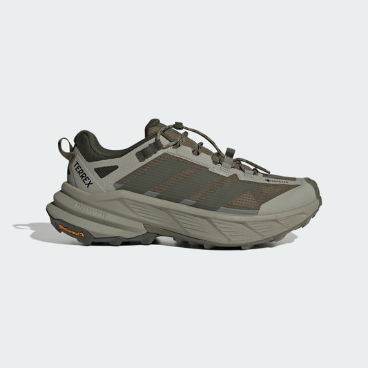Adidas Mens Terrex FreeHiker SL Goretex Hiking Shoes in Olive Strata/Night Cargo/Silver Pebble