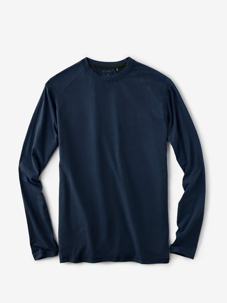 TASC Mens Carrollton Performance LS Tee in Classic Navy
