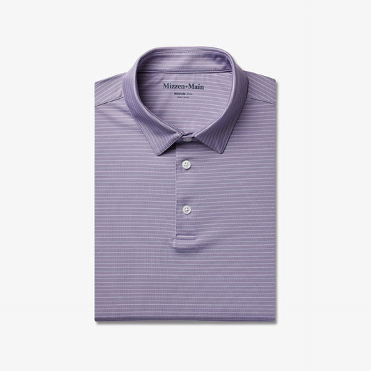 Mizzen and Main Versa Trim Fit Polio in Purple Dusk Multi Stripe