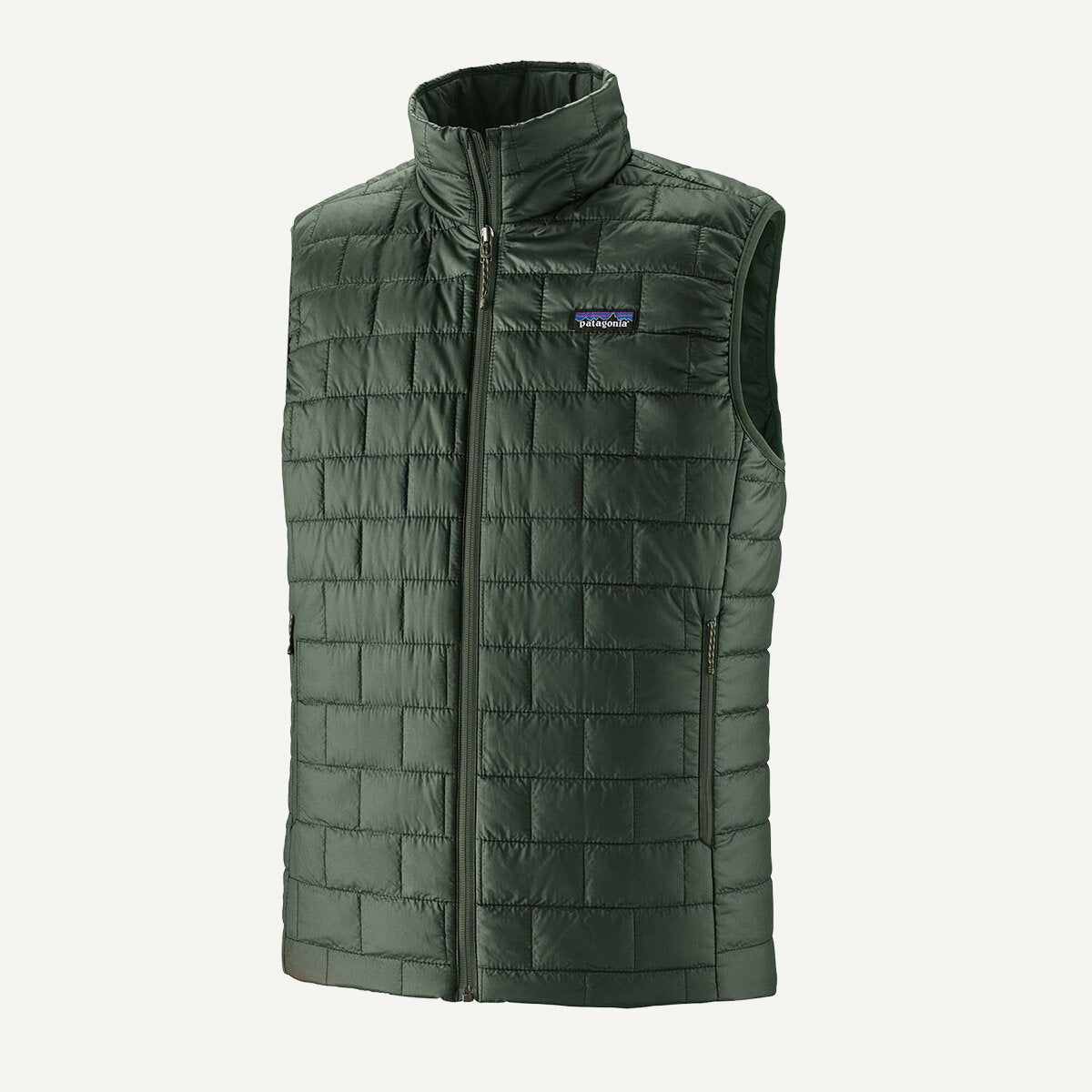 Patagonia Mens Nano Puff Vest in Treeline Green