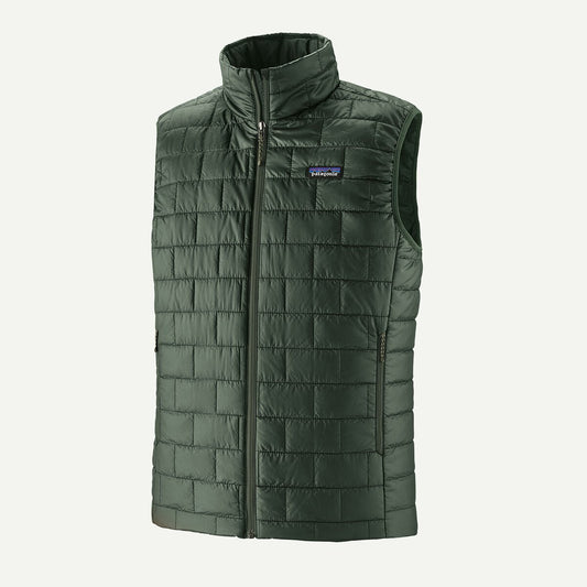 Patagonia Mens Nano Puff Vest in Treeline Green