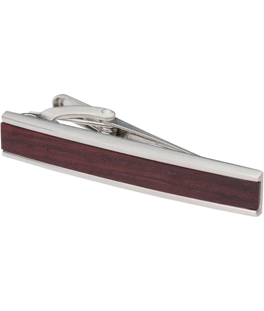 Pacific Silk Tie Slide in Wood