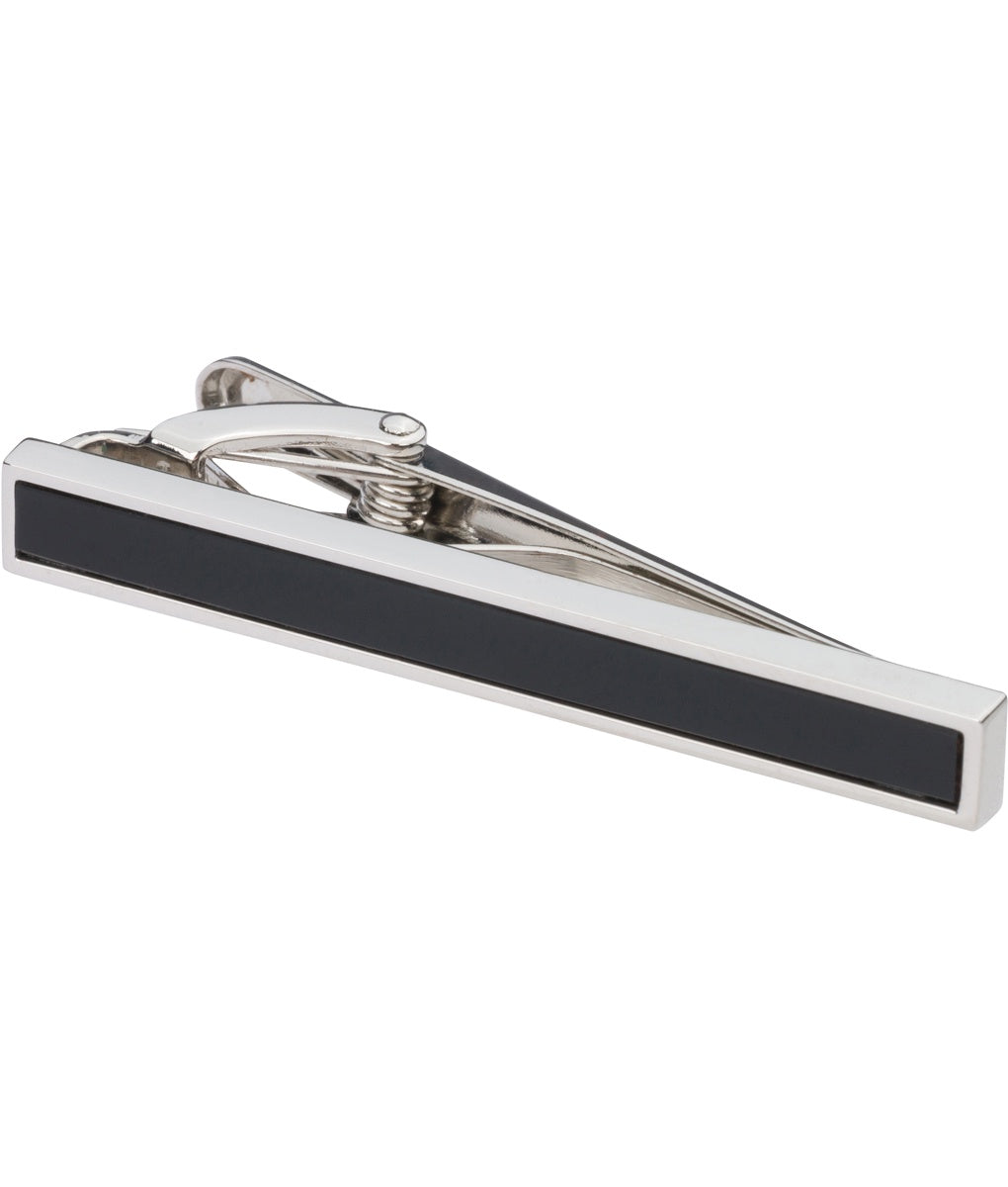 Pacific Silk Tie Slide in Onyx