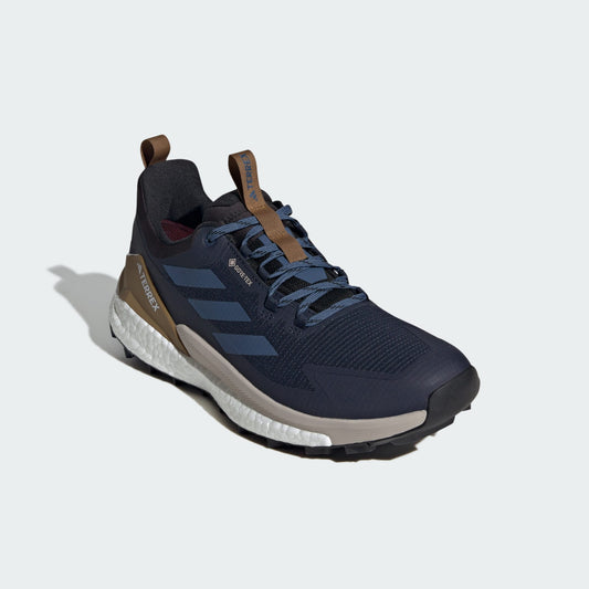 Adidas Mens Terrex Free Hiker 2.0 Low Gore Tex Hiking Shoes in Legend Ink/Wonder Steel/Bronze Strata