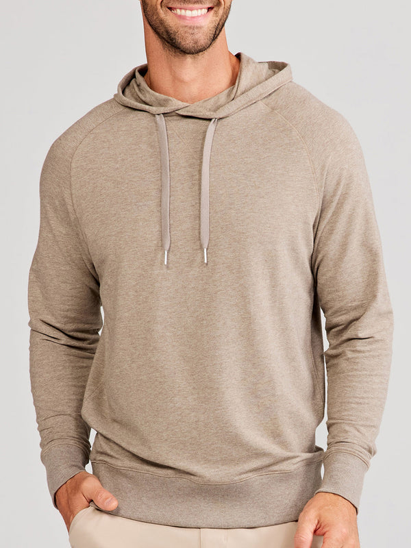 TASC Mens Varsity Hoodie in Grey Oak