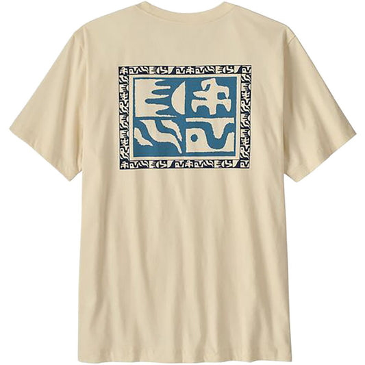 Patagonia Mens Mother Rays T-Shirt in Undyed Natural