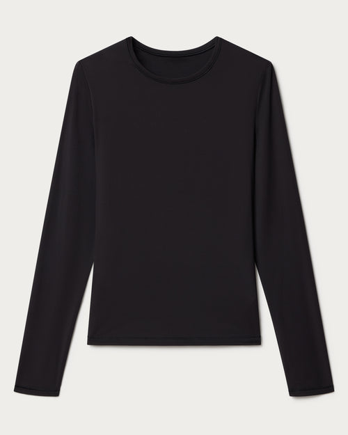 Womens Rhone Ultimate Long Sleeve Layer Tee in Black