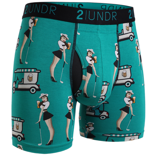 2 UNDR Swing Shift 6" Boxer Brief in Cart Girl