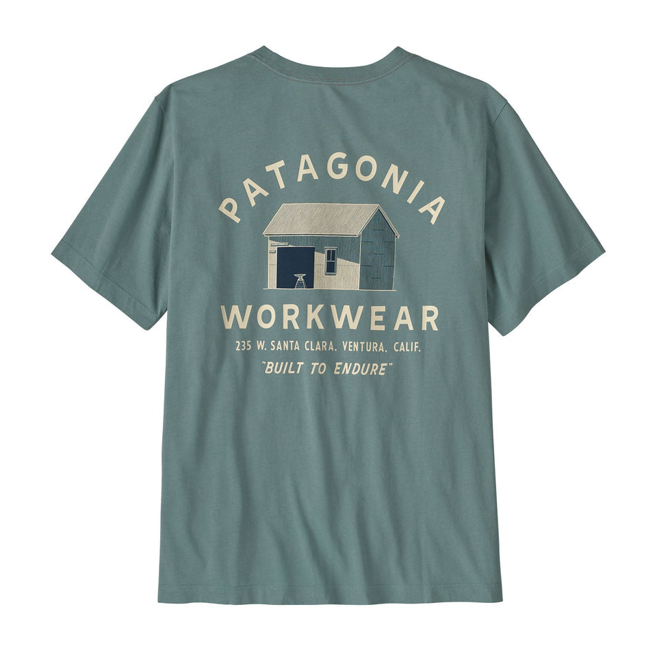 Patagonia Mens Forge Born T-Shirt in Blue Sage