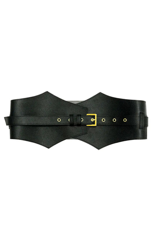 Womens Gretchen Scott Adjustable Corset Belt in Black