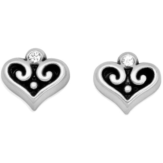 Womens Brighton Alcazar Heart Mini Post Earrings