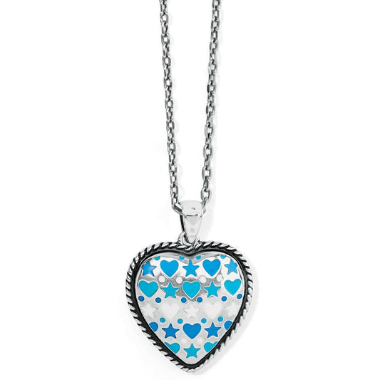 Womens Brighton Amore Shades Multi Hearts Necklace