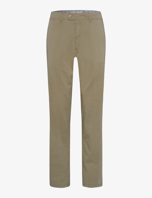 Brax Kapok Hi Flex Chino Pant in Beige