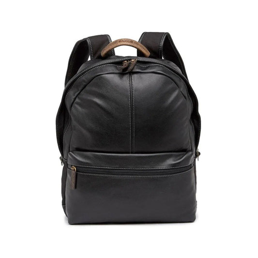 Boconi Garth Slim Leather Backpack in Black