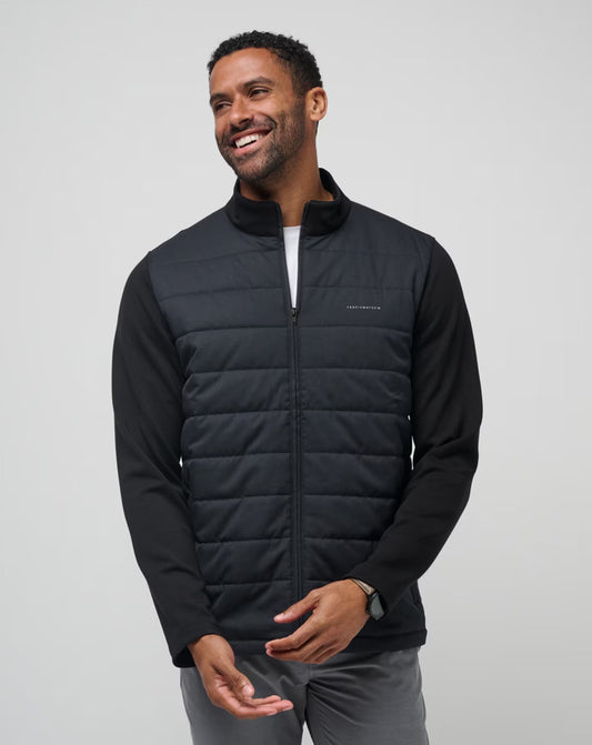 Travis Mathew Point of Sail Full Zip Jacket in Black