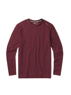 TASC Mens Carrollton Performance LS Tee in Brick
