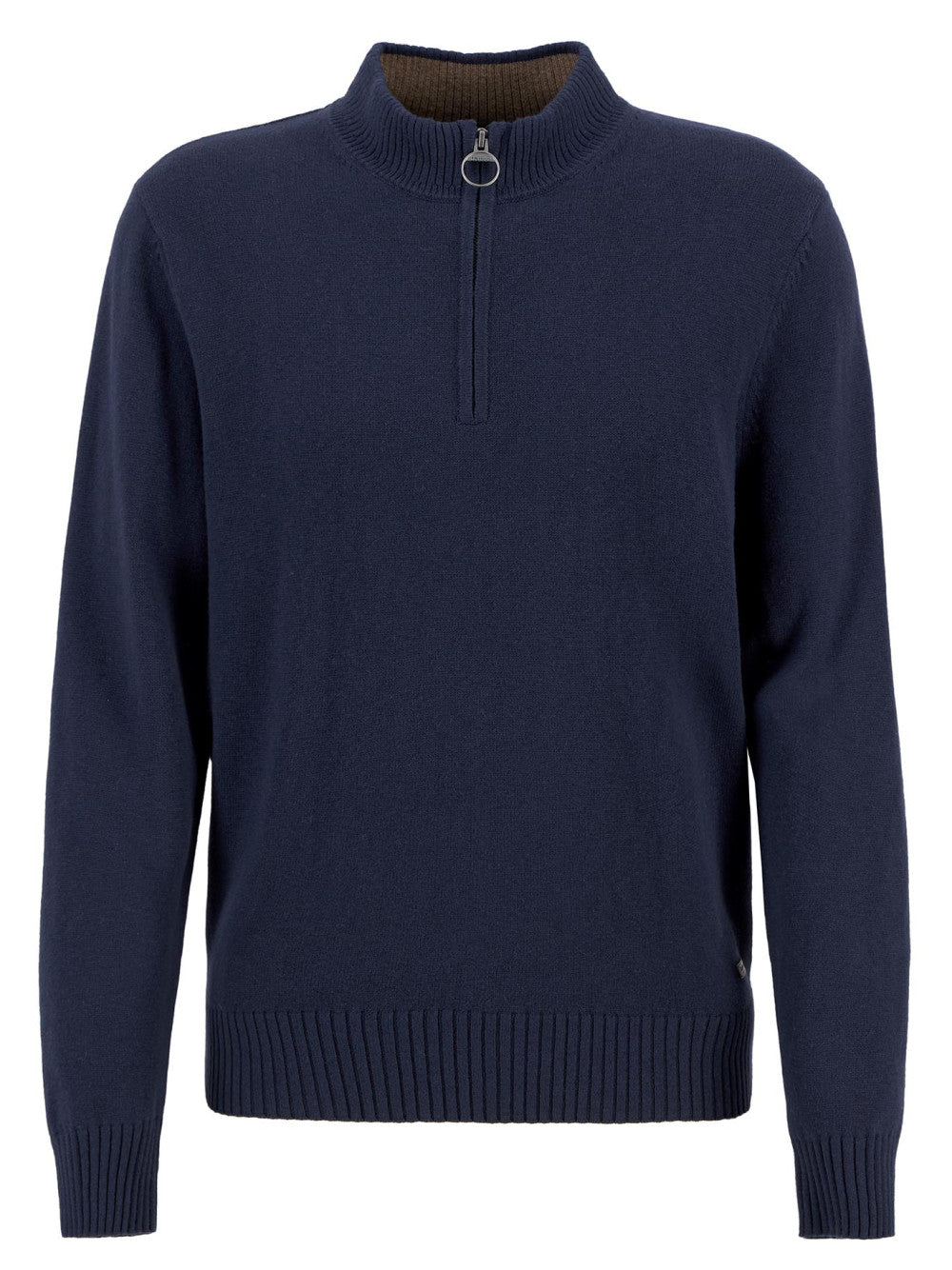 Barbour Mens Kelson Half Zip Sweater in Navy