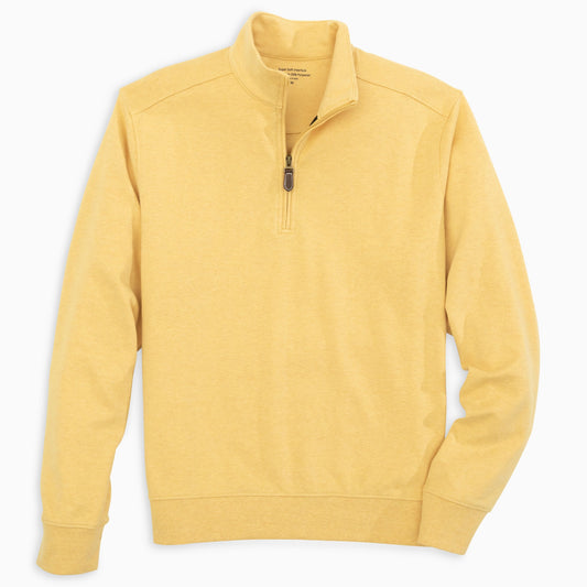 Hornor & Harrison Chandler Quarter Zip Pullover in Straw