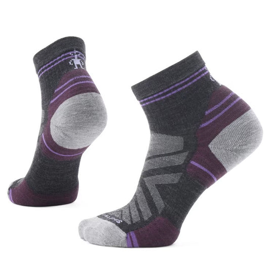 Womens Smartwool Hike Targeted Cushion Ankle Socks in Charcoal