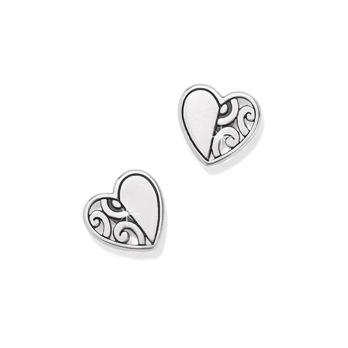 Womens Brighton Deco Heart Mini Post Earrings