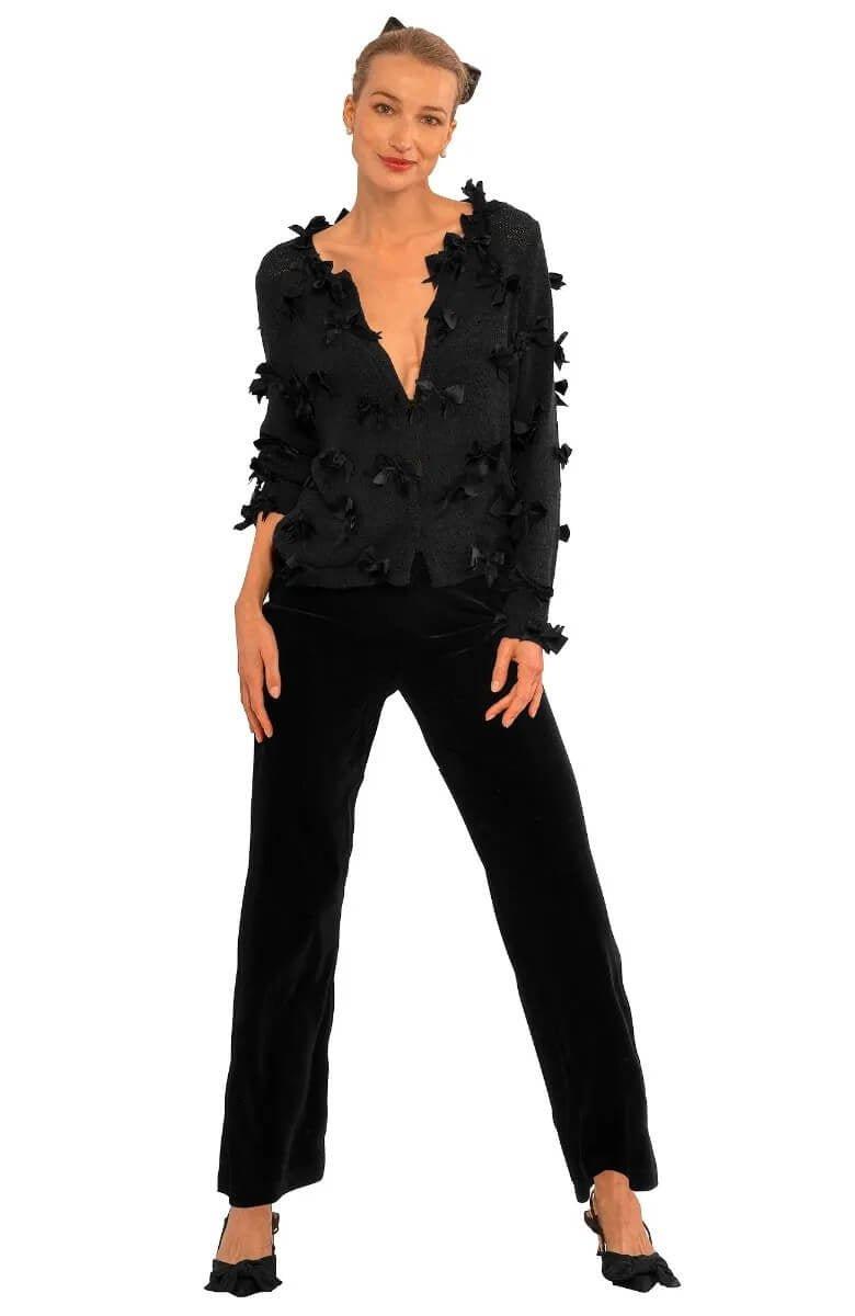 Womens Gretchen Scott Deneuve Sweater in Black