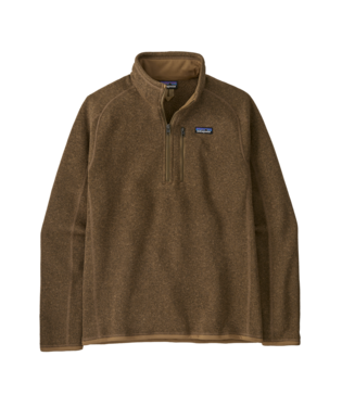 Patagonia Mens Better Sweater Quarter Zip in Coriander Brown