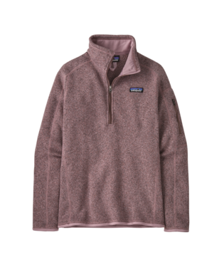 Womens Patagonia Better Sweater Quarter Zip Fleece in Stormy Mauve